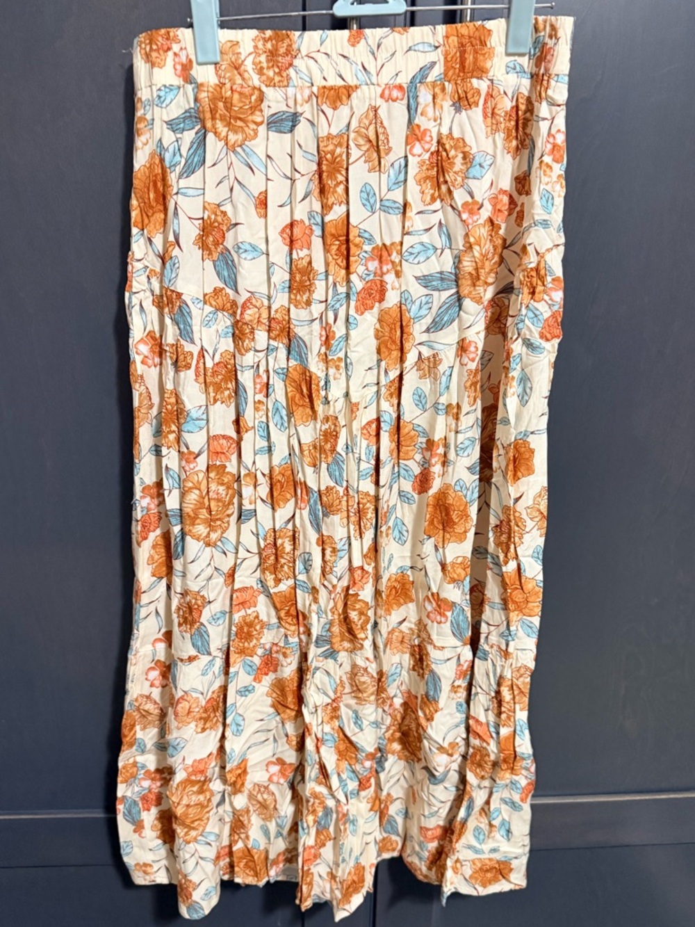 Hayden Floral Tiered Midi Skirt
